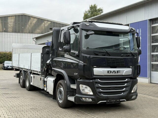 DAF CF 450 FAN 6x2 Pritsche mit Kran HIAB 188 E-6 - Camion cu macara: Foto 1 DAF CF 450 FAN 6x2 Pritsche mit Kran HIAB 188 E-6 - Camion cu macara: Foto 1