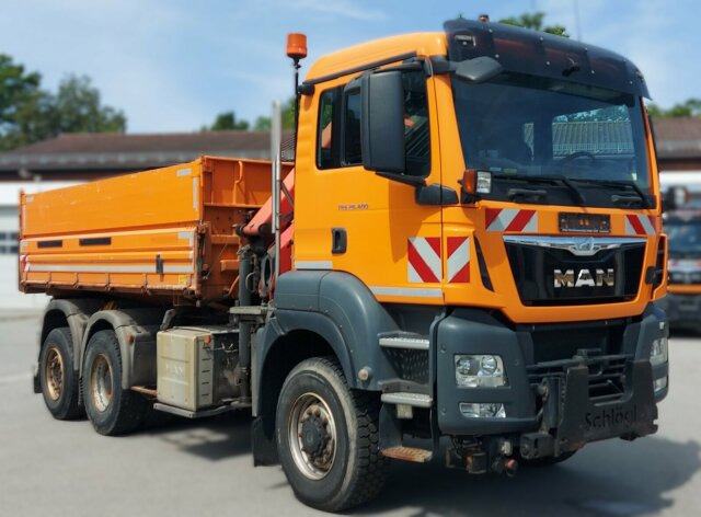 MAN TGS 28.400 6x4-4 Kipper Kran Palfinger PK9002 - Camion basculantă, Camion cu macara: Foto 1 MAN TGS 28.400 6x4-4 Kipper Kran Palfinger PK9002 - Camion basculantă, Camion cu macara: Foto 1