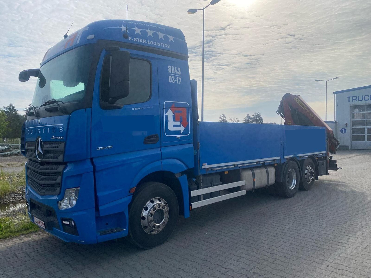 Mercedes-Benz ACTROS 2545 6x2 Pritsch Kran Palfinger PK20001 - Camion cu macara: Foto 1 Mercedes-Benz ACTROS 2545 6x2 Pritsch Kran Palfinger PK20001 - Camion cu macara: Foto 1