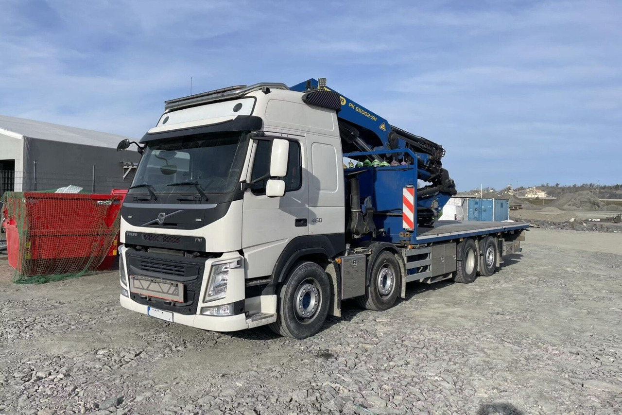 Volvo FM 460 8x2 EURO6 Pritsche Kran PALFINGER PK65002 - Camion platformă, Camion cu macara: Foto 1 Volvo FM 460 8x2 EURO6 Pritsche Kran PALFINGER PK65002 - Camion platformă, Camion cu macara: Foto 1