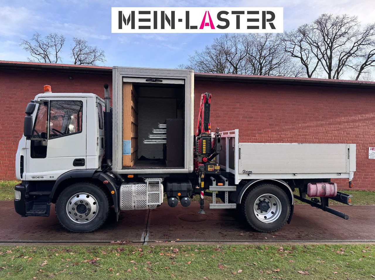 Iveco 120E18 Fassi F50 11m-480 Kg Seilwinde Fahrschule - Camion cu macara: Foto 3 Iveco 120E18 Fassi F50 11m-480 Kg Seilwinde Fahrschule - Camion cu macara: Foto 3
