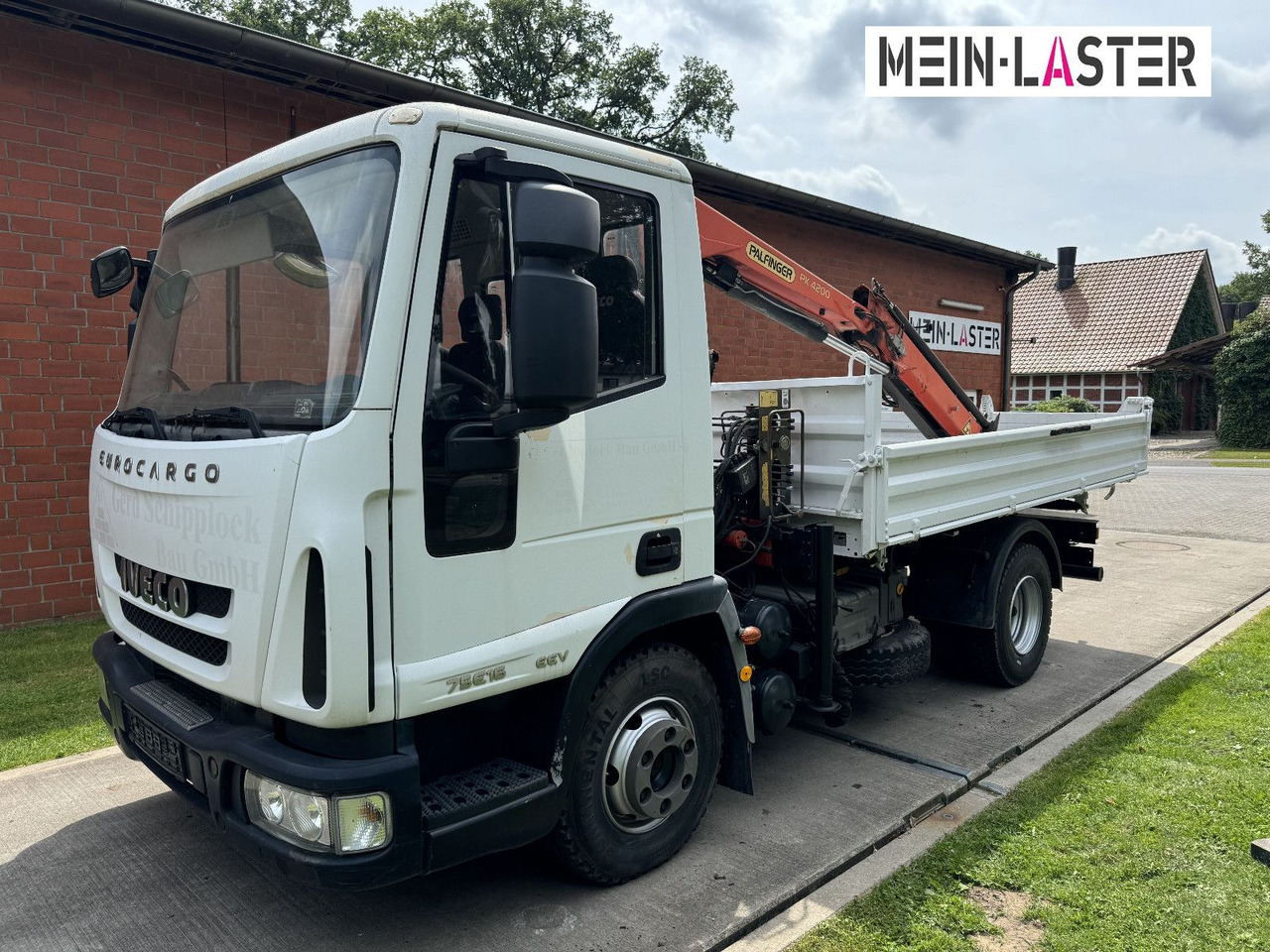 Autoutilitară basculantă Iveco ML75E16 3 S-Kipper Kran PK  9,4m-550 kg Greifer: Foto 8