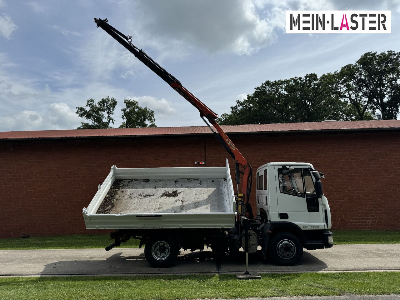 Autoutilitară basculantă Iveco ML75E16 3 S-Kipper Kran PK  9,4m-550 kg Greifer: Foto 18