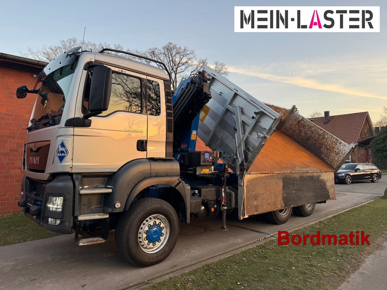 Camion basculantă, Camion cu macara MAN Aufbau Meiller Bordmatik + HMF 1330 K4 15m Funk: Foto 11 Camion basculantă, Camion cu macara MAN Aufbau Meiller Bordmatik + HMF 1330 K4 15m Funk: Foto 11
