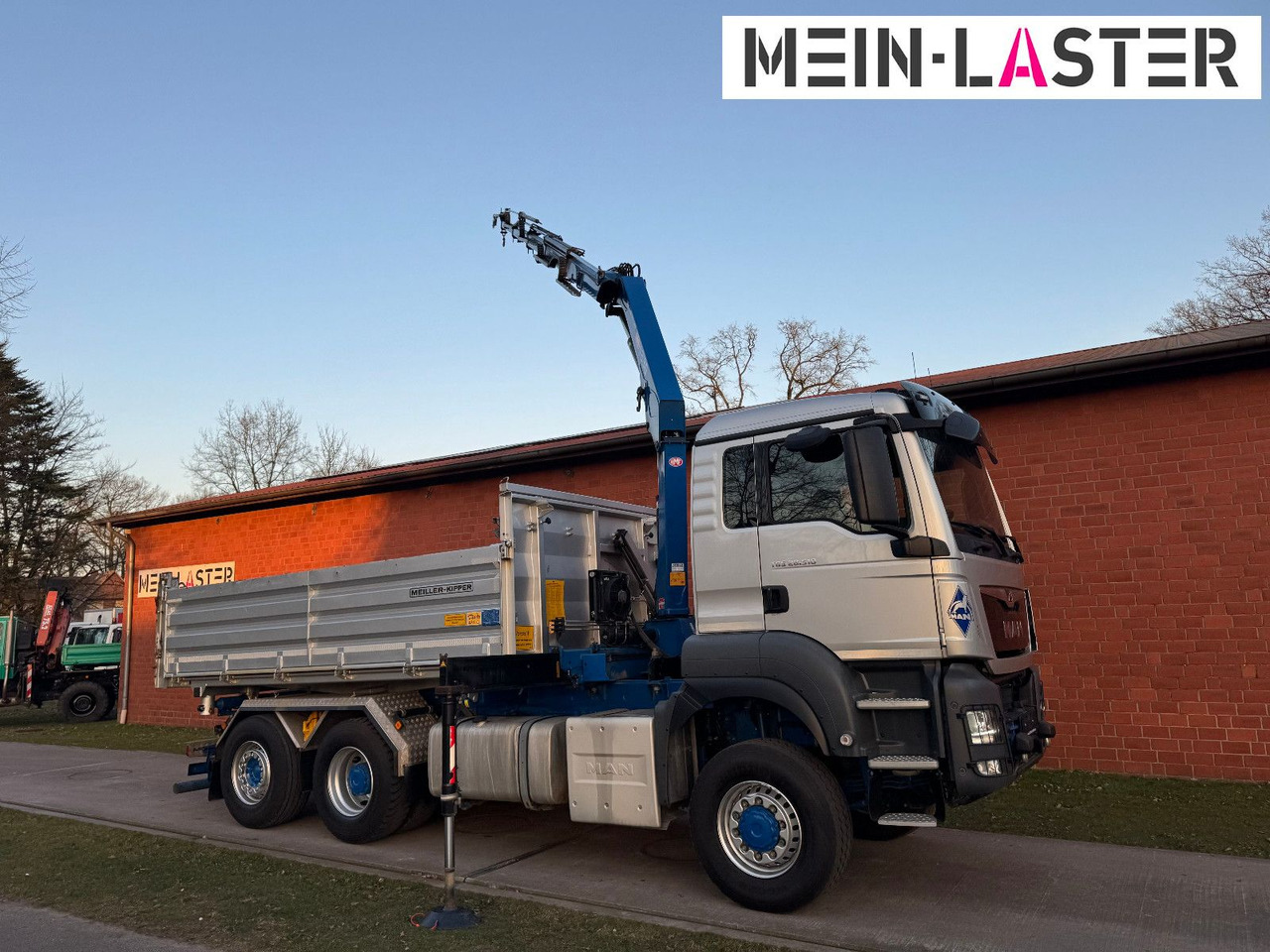 Camion basculantă, Camion cu macara MAN Aufbau Meiller Bordmatik + HMF 1330 K4 15m Funk: Foto 9 Camion basculantă, Camion cu macara MAN Aufbau Meiller Bordmatik + HMF 1330 K4 15m Funk: Foto 9
