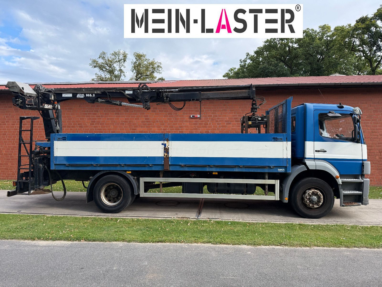 Mercedes-Benz 1823 Atego Atlas 105.2 1.Hand nur 226.000 km - Camion platformă, Camion cu macara: Foto 3 Mercedes-Benz 1823 Atego Atlas 105.2 1.Hand nur 226.000 km - Camion platformă, Camion cu macara: Foto 3