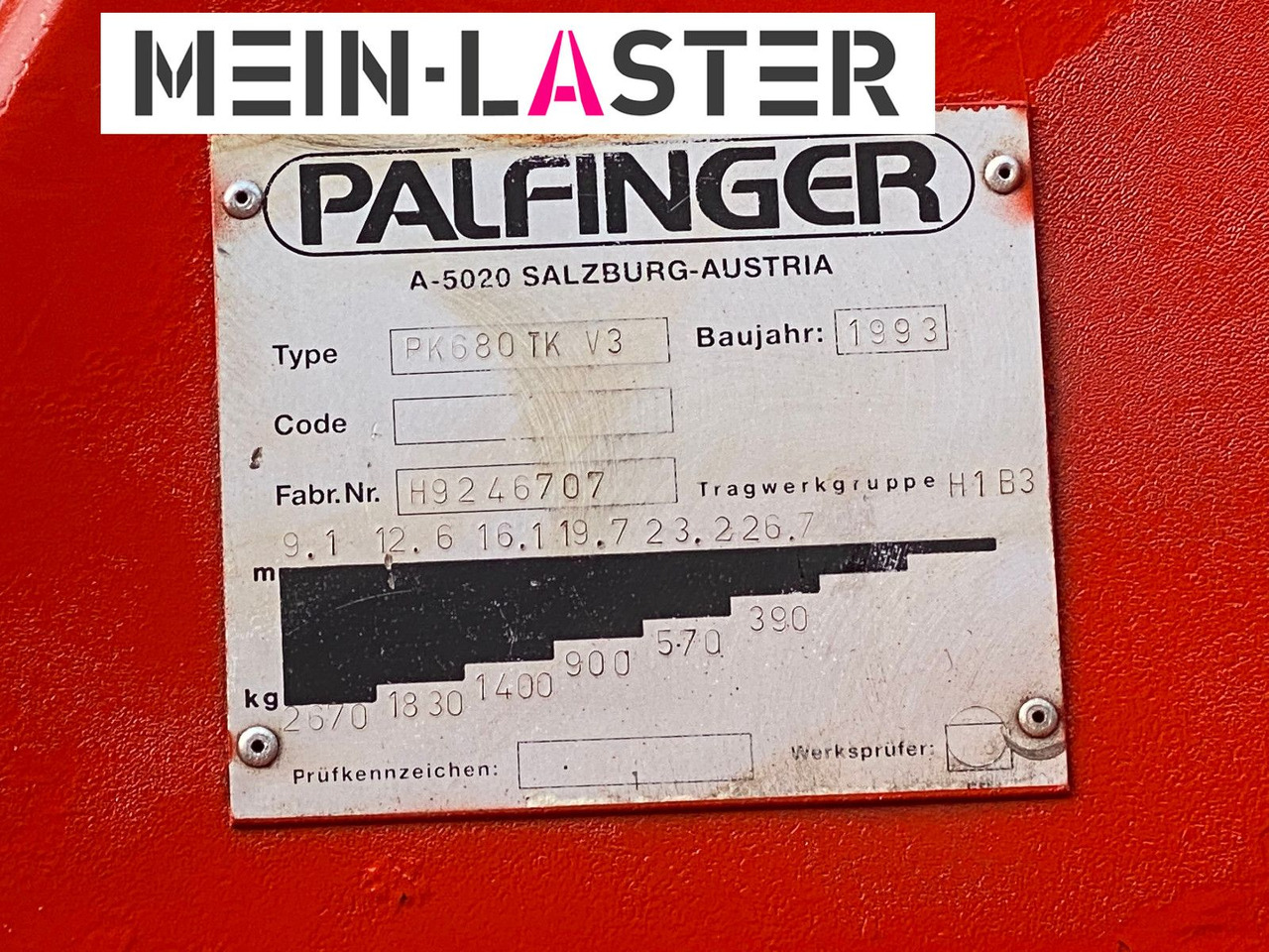 Mercedes-Benz Palfinger PK 680 TK 26,7 m-max.2.410 kg -Funk FB - Camion cu macara: Foto 5 Mercedes-Benz Palfinger PK 680 TK 26,7 m-max.2.410 kg -Funk FB - Camion cu macara: Foto 5