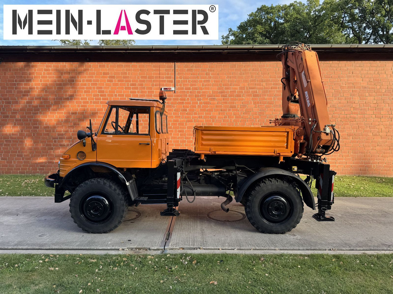 Unimog U 1100 Atlas AK 3006 nur 14.215 km-1. Hand - Camion cu macara, Camion platformă: Foto 4 Unimog U 1100 Atlas AK 3006 nur 14.215 km-1. Hand - Camion cu macara, Camion platformă: Foto 4