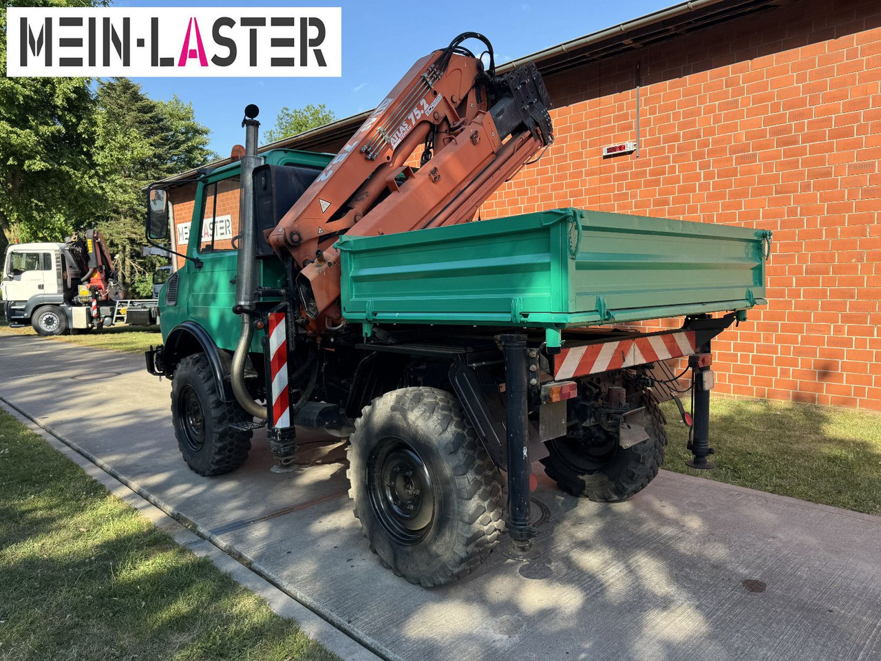 Unimog U 1200 Atlas 75.2 Kran 14 m Funk FB *1. Hand - Camion cu macara: Foto 5 Unimog U 1200 Atlas 75.2 Kran 14 m Funk FB *1. Hand - Camion cu macara: Foto 5