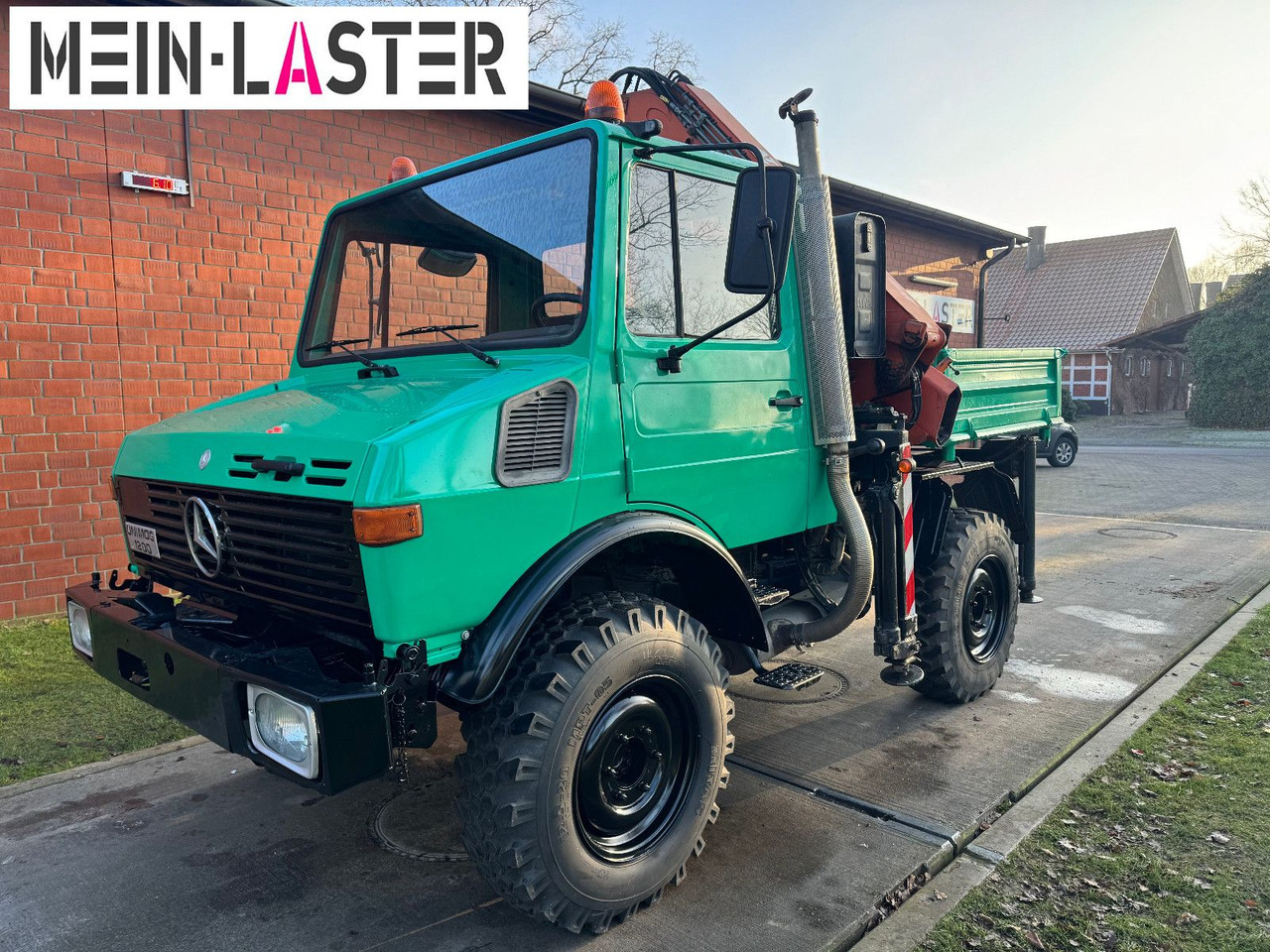 Unimog U 1200 Atlas 75.2 Kran 14 m Funk FB *1. Hand - Camion cu macara, Camion basculantă: Foto 3 Unimog U 1200 Atlas 75.2 Kran 14 m Funk FB *1. Hand - Camion cu macara, Camion basculantă: Foto 3