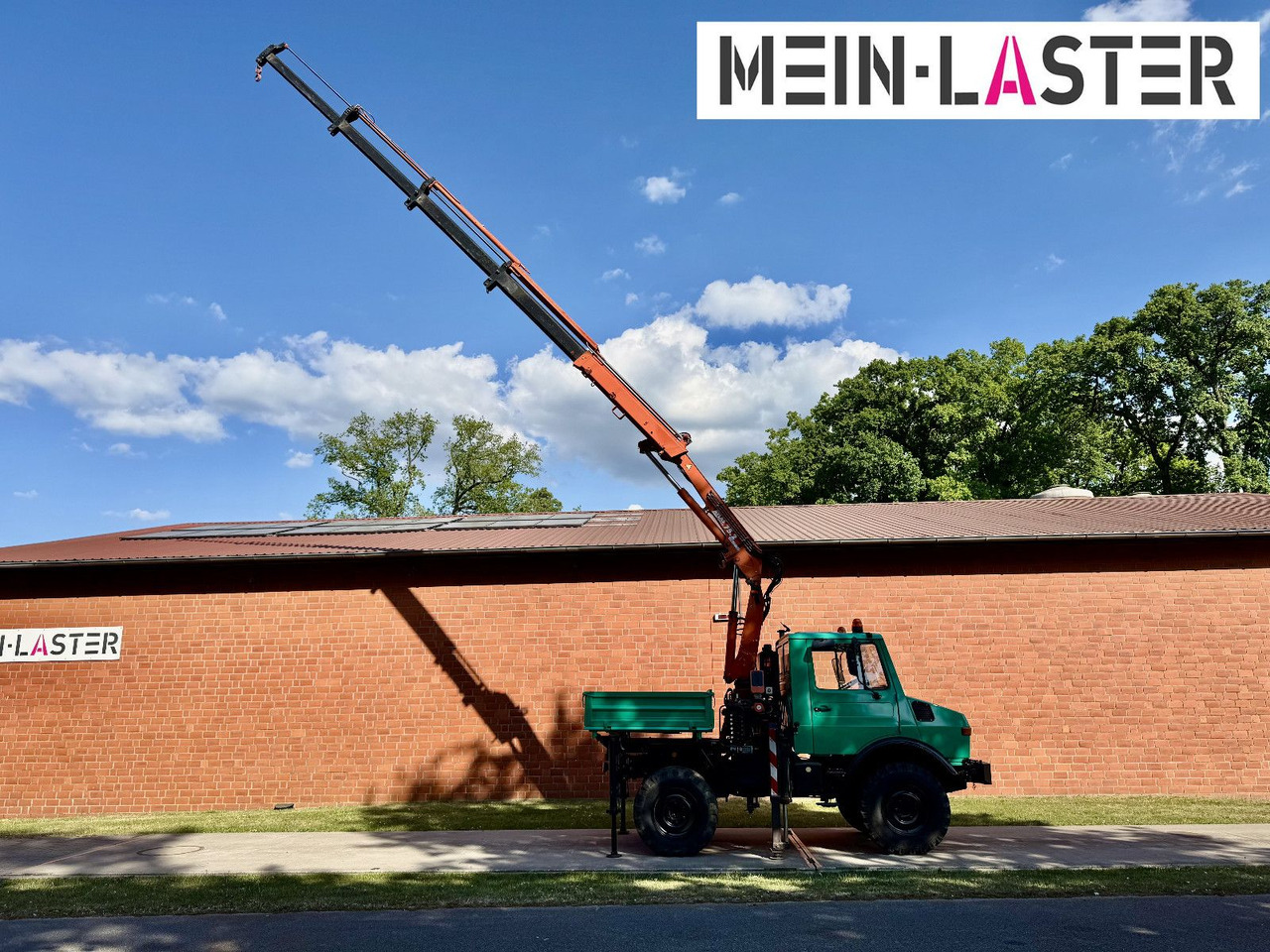 Unimog U 1200 Atlas 75.2 Kran 14 m Funk FB *1. Hand - Camion cu macara: Foto 2 Unimog U 1200 Atlas 75.2 Kran 14 m Funk FB *1. Hand - Camion cu macara: Foto 2