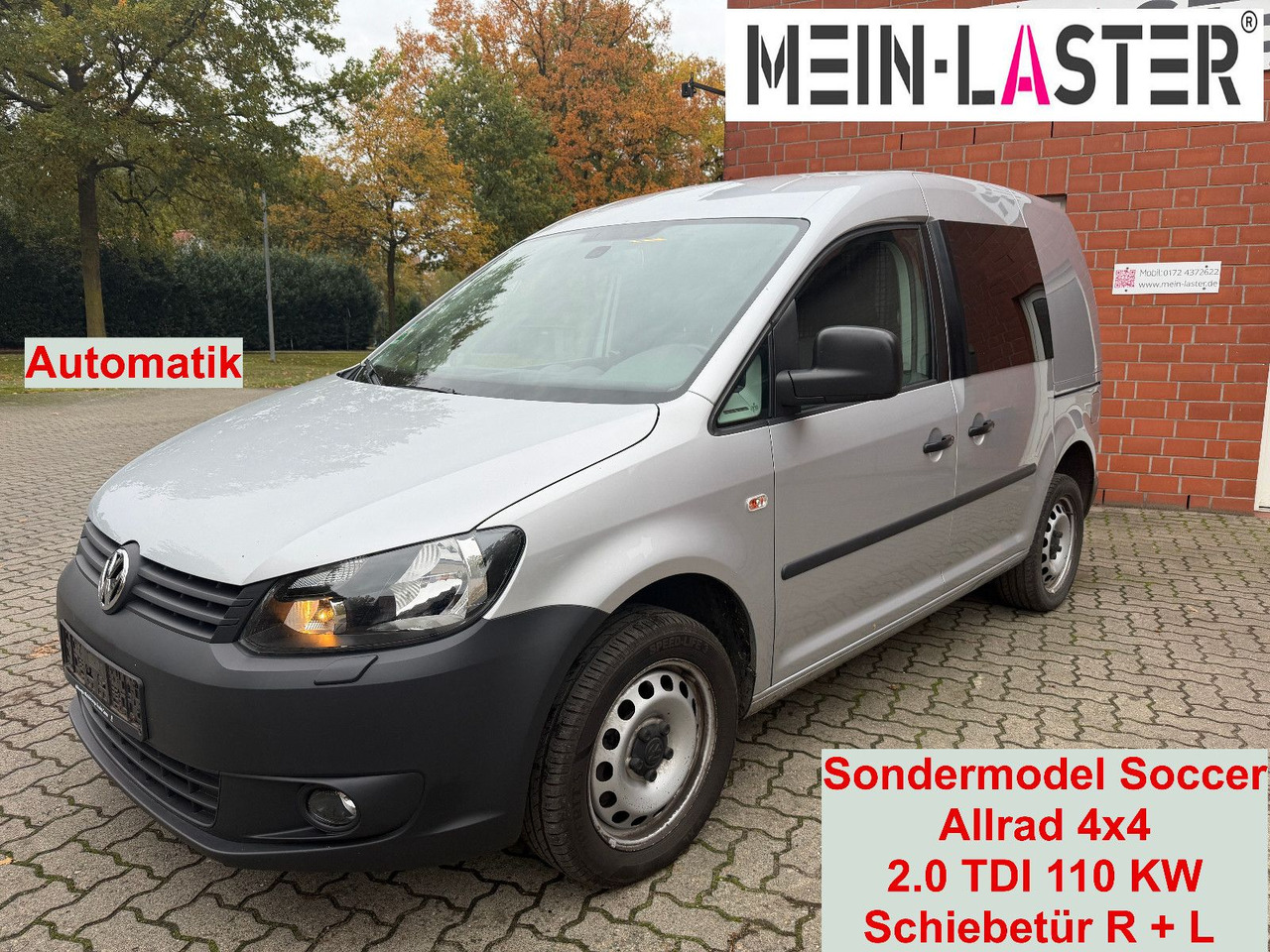 Volkswagen Caddy 2.0 TDI Kasten Soccer 4Motion Automatik - Mașină break: Foto 1 Volkswagen Caddy 2.0 TDI Kasten Soccer 4Motion Automatik - Mașină break: Foto 1
