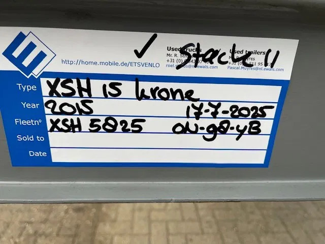 Krone last available 2015 XL P400 mega huckepack curtain sided trailer stack - Semiremorcă furgon: Foto 2 Krone last available 2015 XL P400 mega huckepack curtain sided trailer stack - Semiremorcă furgon: Foto 2