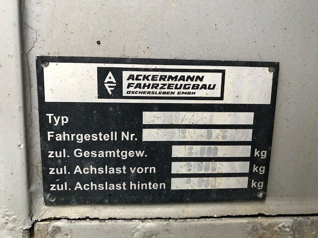 Ackermann VA-F 18/7.4E VA-F 18/7.4E Kühlanhänger, Thermo-King, LBW - Remorcă frigider: Foto 5 Ackermann VA-F 18/7.4E VA-F 18/7.4E Kühlanhänger, Thermo-King, LBW - Remorcă frigider: Foto 5