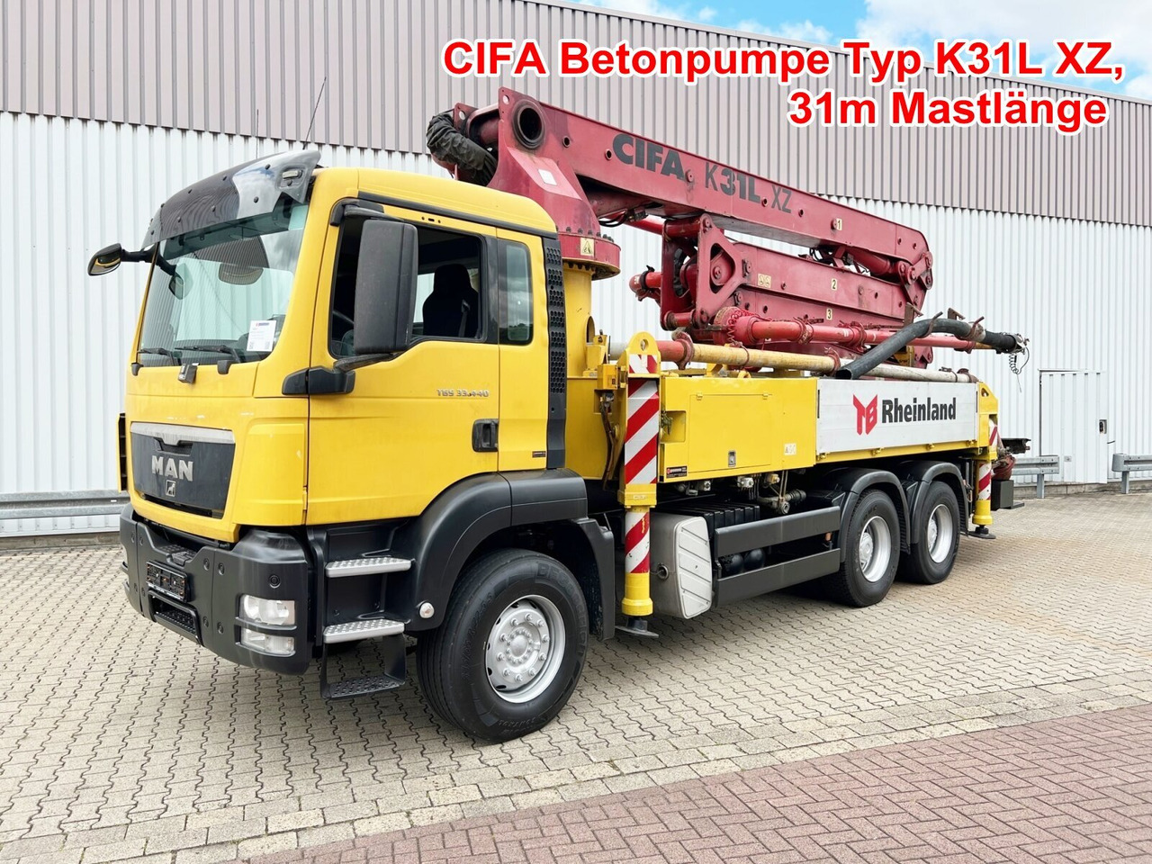 MAN TGS 33.440 6X4 BB TGS 33.440 6X4 BB, Betonpumpe CIFA K31L XZ, 31m Mast - Autopompă de beton: Foto 1 MAN TGS 33.440 6X4 BB TGS 33.440 6X4 BB, Betonpumpe CIFA K31L XZ, 31m Mast - Autopompă de beton: Foto 1