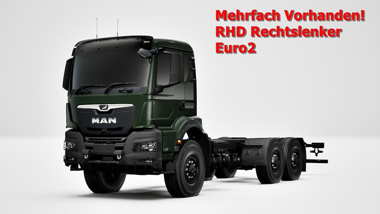 MAN TGS 33.440 6x6 BB CH RHD TGS 33.440 6x6 BB CH RHD, Euro2, Rechtslenker, Einzelbereifung - Camion şasiu: Foto 1 MAN TGS 33.440 6x6 BB CH RHD TGS 33.440 6x6 BB CH RHD, Euro2, Rechtslenker, Einzelbereifung - Camion şasiu: Foto 1