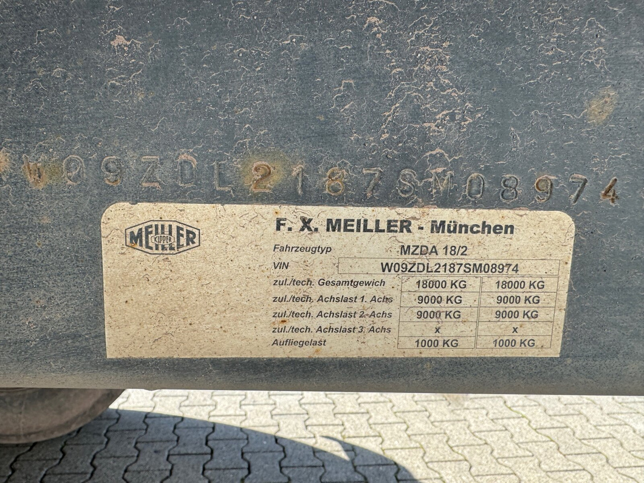 Meiller Meiller MZDA 18/2 Meiller MZDA 18/2, geteilte Alu-Bordwände, ca. 11m³ - Remorcă basculantă: Foto 3 Meiller Meiller MZDA 18/2 Meiller MZDA 18/2, geteilte Alu-Bordwände, ca. 11m³ - Remorcă basculantă: Foto 3