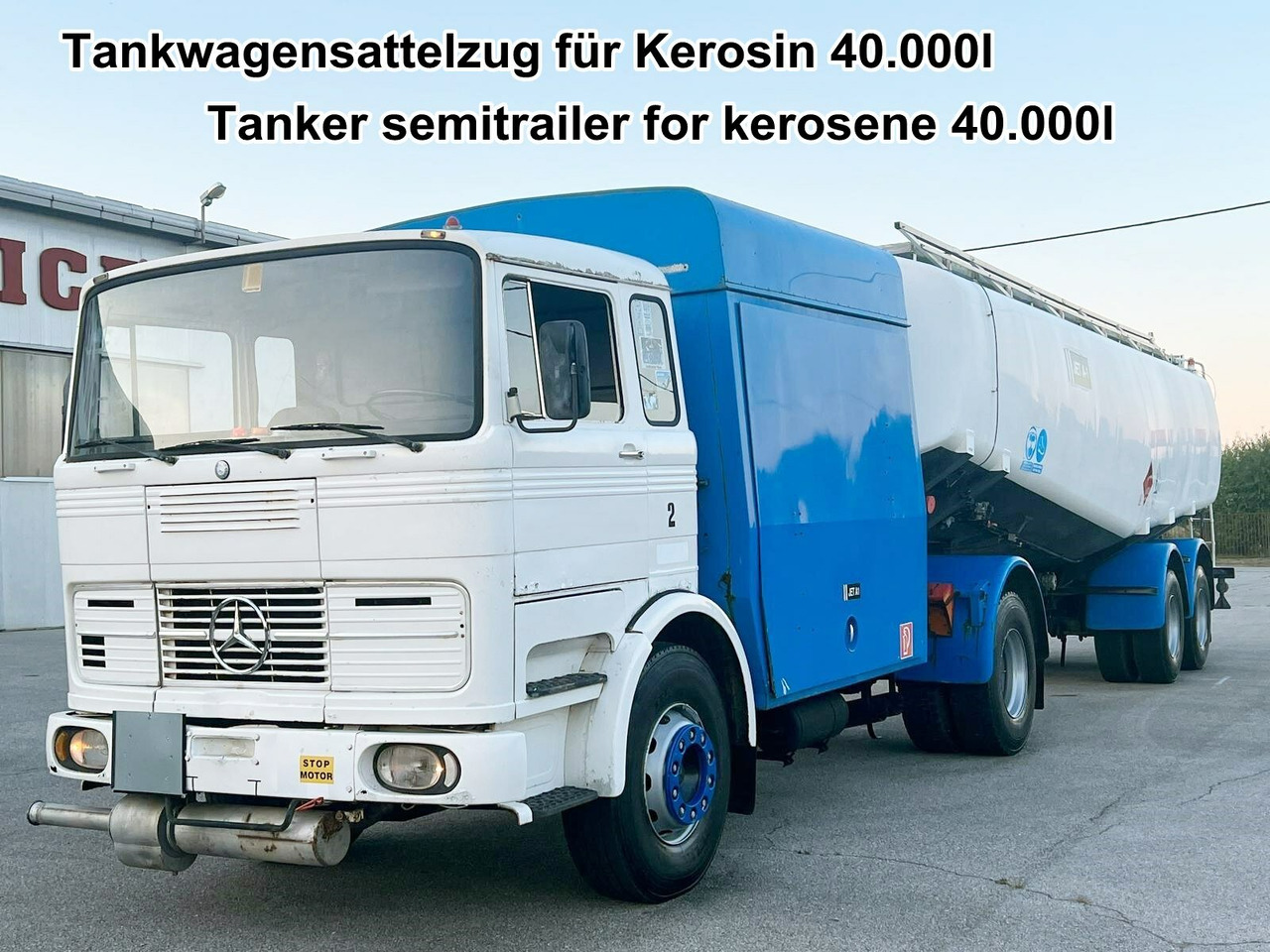 Mercedes-Benz 1923 4x2 Tankwagenzug für Kerosin 40.000l 1923 4x2 Tankwagenzug für Kerosin 40.000l - Camion cisternă: Foto 1 Mercedes-Benz 1923 4x2 Tankwagenzug für Kerosin 40.000l 1923 4x2 Tankwagenzug für Kerosin 40.000l - Camion cisternă: Foto 1