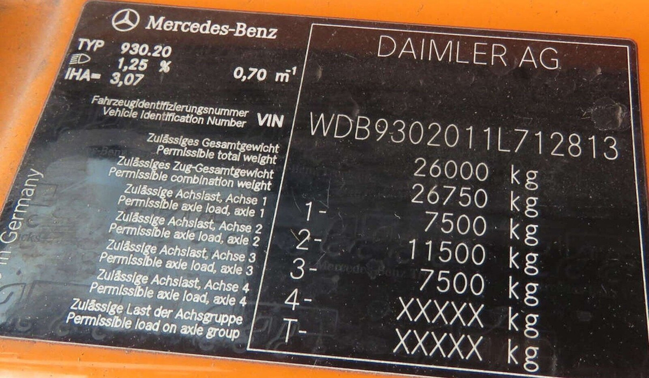 Mercedes-Benz Actros 2532 L 6x2 Actros 2532/41 L 6x2, EEV, Lenkachse, Haller X2C M21, Zöller-Schüttung - Autogunoiere: Foto 4 Mercedes-Benz Actros 2532 L 6x2 Actros 2532/41 L 6x2, EEV, Lenkachse, Haller X2C M21, Zöller-Schüttung - Autogunoiere: Foto 4