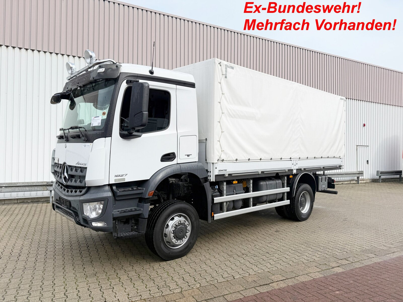 Mercedes-Benz Arocs 1827/30 A 4x4 Arocs 1827/30 A 4x4, Ex-Bundeswehr! - Camion platformă: Foto 1 Mercedes-Benz Arocs 1827/30 A 4x4 Arocs 1827/30 A 4x4, Ex-Bundeswehr! - Camion platformă: Foto 1