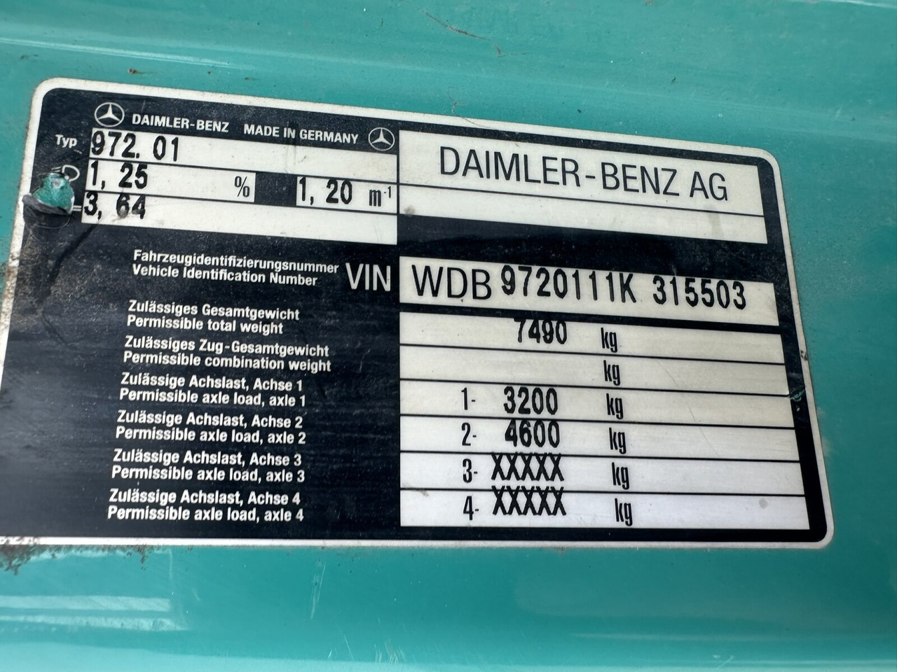 Mercedes-Benz Atego 815 K 4x2 Atego 815 K 4x2, 2x AHK - Camion basculantă: Foto 3 Mercedes-Benz Atego 815 K 4x2 Atego 815 K 4x2, 2x AHK - Camion basculantă: Foto 3