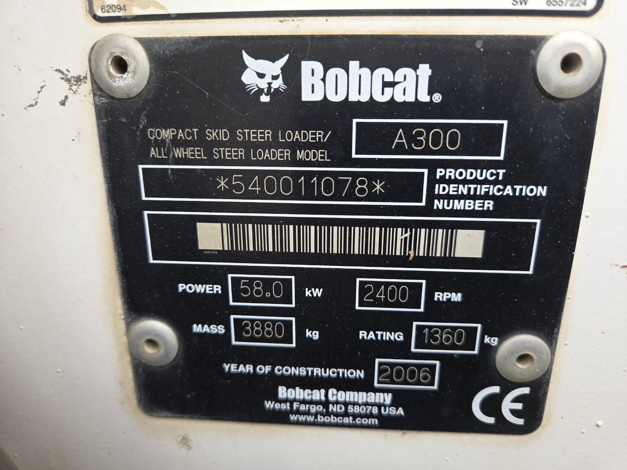 BOBCAT A300 - Mini încărcător: Foto 5 BOBCAT A300 - Mini încărcător: Foto 5