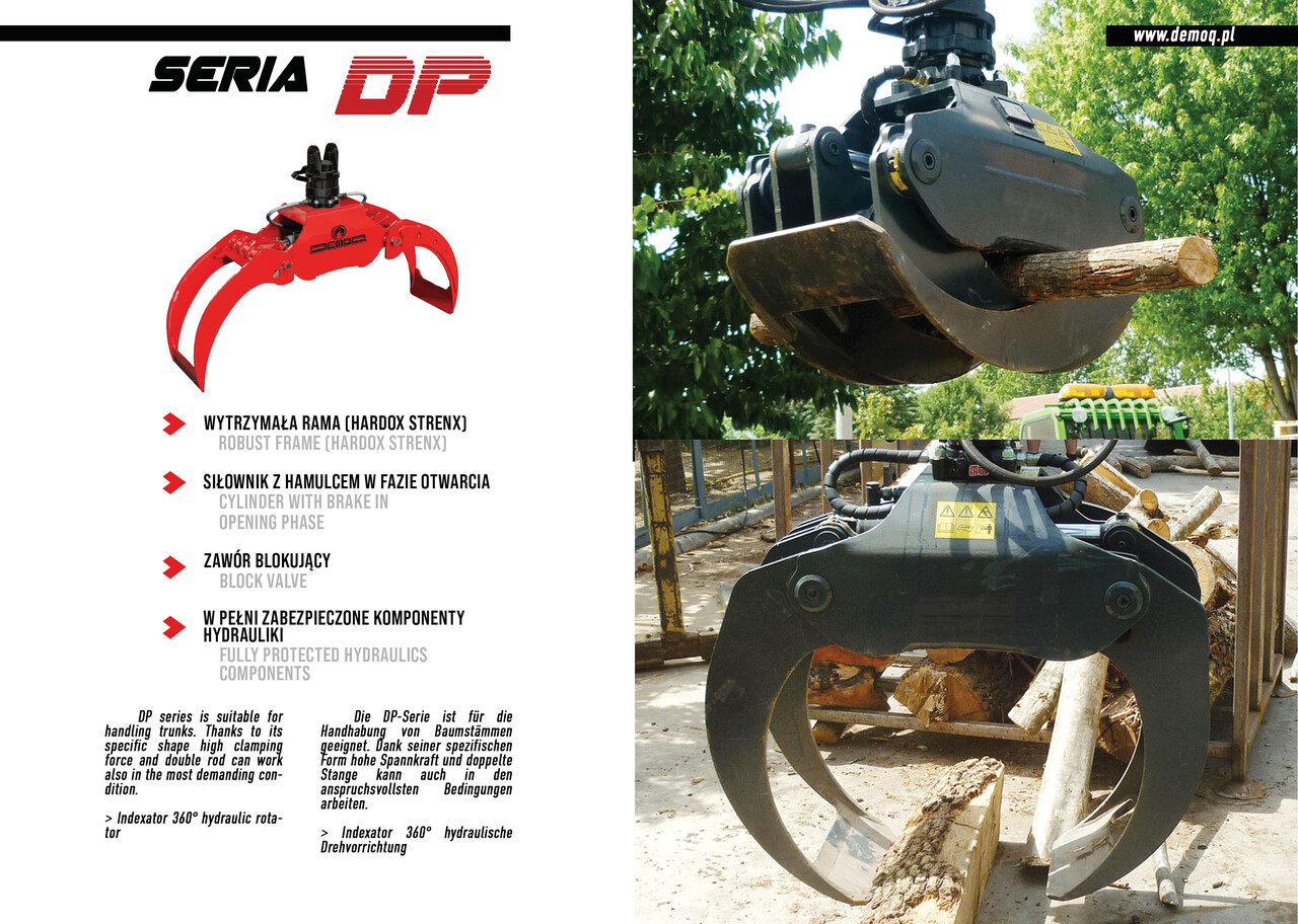 DEMOQ DP082 Log Grab 1180 kg - Graifer pentru Utilaje constructii: Foto 2 DEMOQ DP082 Log Grab 1180 kg - Graifer pentru Utilaje constructii: Foto 2