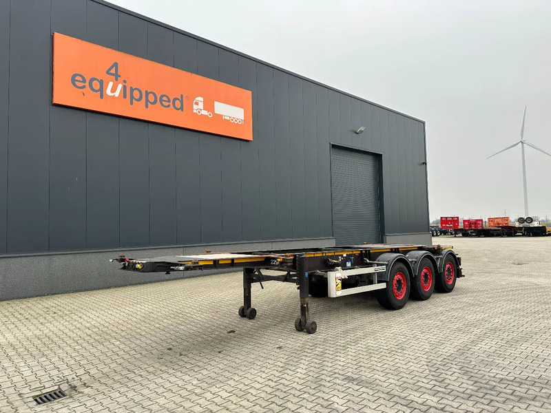 Burg 20FT ADR (EX/II, EX/III, FL, AT) Chassis, Empty weight : 3.690kg, SAF INTRADISC, 2x Liftaxle, NL-chassis, APK/ADR: 06-2025 - Semiremorcă transport containere/ Swap body: Foto 1 Burg 20FT ADR (EX/II, EX/III, FL, AT) Chassis, Empty weight : 3.690kg, SAF INTRADISC, 2x Liftaxle, NL-chassis, APK/ADR: 06-2025 - Semiremorcă transport containere/ Swap body: Foto 1
