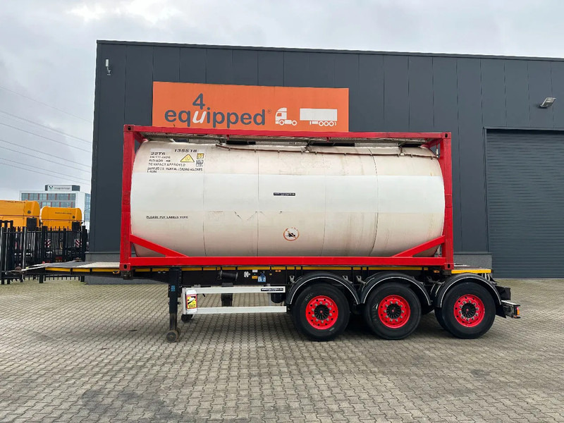 Burg 20FT ADR (EX/II, EX/III, FL, AT) Chassis + Tankcontainer 26.000L /3 baffels - Semiremorcă cisternă: Foto 2 Burg 20FT ADR (EX/II, EX/III, FL, AT) Chassis + Tankcontainer 26.000L /3 baffels - Semiremorcă cisternă: Foto 2