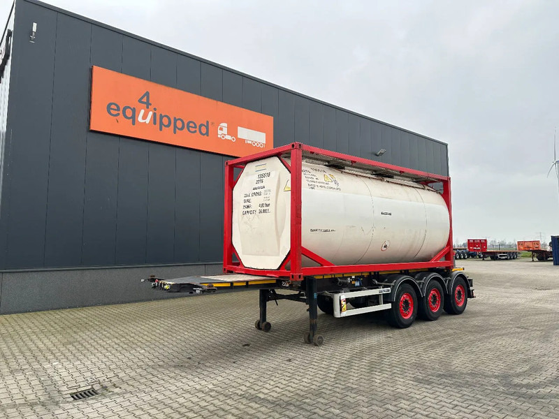 Burg 20FT ADR (EX/II, EX/III, FL, AT) Chassis + Tankcontainer 26.000L /3 baffels - Semiremorcă cisternă: Foto 1 Burg 20FT ADR (EX/II, EX/III, FL, AT) Chassis + Tankcontainer 26.000L /3 baffels - Semiremorcă cisternă: Foto 1