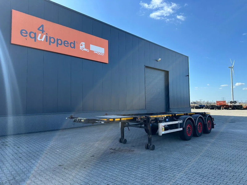Burg 20FT ADR (EX/II, EX/III, FL, AT), Leergewicht: 3.690kg, SAF INTRADISC, 2x liftaxle, ALCOA, NL-Chassis, APK/ADR: 08-2025 - Semiremorcă transport containere/ Swap body: Foto 1 Burg 20FT ADR (EX/II, EX/III, FL, AT), Leergewicht: 3.690kg, SAF INTRADISC, 2x liftaxle, ALCOA, NL-Chassis, APK/ADR: 08-2025 - Semiremorcă transport containere/ Swap body: Foto 1