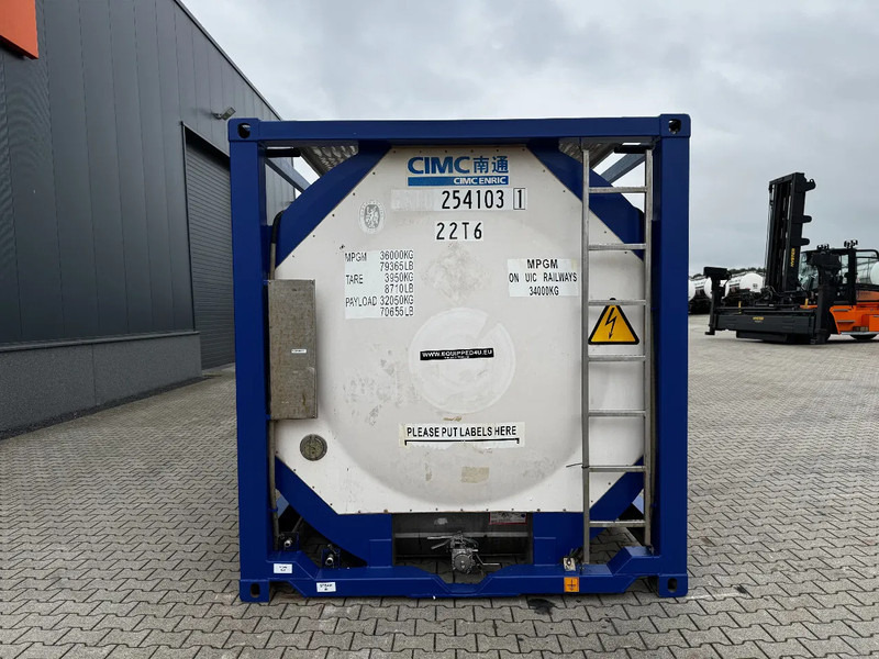 CIMC 20FT ISO, 25.050L / 1-COMP / 3 BAFFELS / T11 / 4 manholes / ADR valid until 04/2027 - Container cisternă: Foto 5 CIMC 20FT ISO, 25.050L / 1-COMP / 3 BAFFELS / T11 / 4 manholes / ADR valid until 04/2027 - Container cisternă: Foto 5