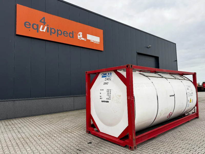 CIMC 20FT ISO, 25.080L / 1-COMP / 3 BAFFELS / T12 / 4 manholes / ADR valid until 02/2027 - Rezervor de stocare: Foto 1 CIMC 20FT ISO, 25.080L / 1-COMP / 3 BAFFELS / T12 / 4 manholes / ADR valid until 02/2027 - Rezervor de stocare: Foto 1