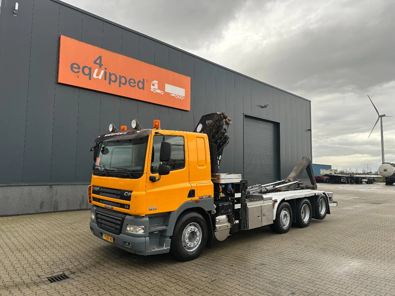DAF CF 85.410 8x2 / HMF 3000 K6 crane (30T/m 6x extendable) + remote / HYVALIFT 26Tkg HOOK, / EURO-5 / NL-TRUCK - Camion cu cârlig, Camion cu macara: Foto 3 DAF CF 85.410 8x2 / HMF 3000 K6 crane (30T/m 6x extendable) + remote / HYVALIFT 26Tkg HOOK, / EURO-5 / NL-TRUCK - Camion cu cârlig, Camion cu macara: Foto 3