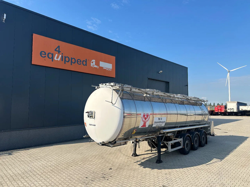 Feldbinder FOOD / LEVENSMIDDELEN / LEBENSMITTEL / 33.500L / 3-COMP / PUMP / NL-trailer / APK: 05-2026 - Semiremorcă cisternă: Foto 1 Feldbinder FOOD / LEVENSMIDDELEN / LEBENSMITTEL / 33.500L / 3-COMP / PUMP / NL-trailer / APK: 05-2026 - Semiremorcă cisternă: Foto 1