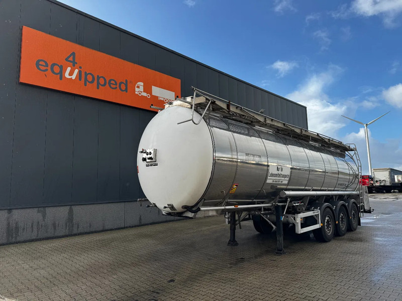 Feldbinder LEBENSMITTEL / LEVENSMIDDELEN FOOD / 33.500L / 3-COMP / PUMPE / INOX / NL-trailer / APK: 05-2026 - Semiremorcă cisternă: Foto 1 Feldbinder LEBENSMITTEL / LEVENSMIDDELEN FOOD / 33.500L / 3-COMP / PUMPE / INOX / NL-trailer / APK: 05-2026 - Semiremorcă cisternă: Foto 1