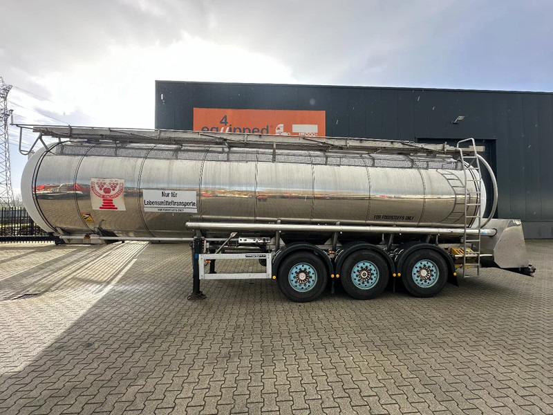 Feldbinder LEBENSMITTEL / LEVENSMIDDELEN FOOD / 33.500L / 3-COMP / PUMPE / INOX / NL-trailer / APK: 07-2026 - Semiremorcă cisternă: Foto 2 Feldbinder LEBENSMITTEL / LEVENSMIDDELEN FOOD / 33.500L / 3-COMP / PUMPE / INOX / NL-trailer / APK: 07-2026 - Semiremorcă cisternă: Foto 2