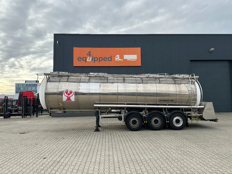 Feldbinder LEVENSMIDDELEN / FOOD / LEBENSMITTEL / 33.500L / 3-COMP / POMP / NL-trailer / APK: 09-2026, 10x beschikbaar - Semiremorcă cisternă: Foto 3 Feldbinder LEVENSMIDDELEN / FOOD / LEBENSMITTEL / 33.500L / 3-COMP / POMP / NL-trailer / APK: 09-2026, 10x beschikbaar - Semiremorcă cisternă: Foto 3