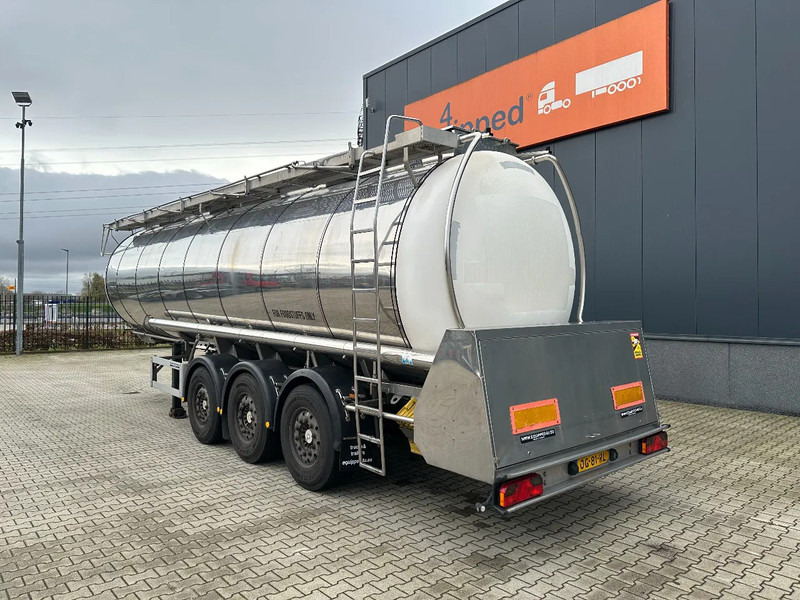 Feldbinder LEVENSMIDDELEN / FOOD / LEBENSMITTEL / 33.500L / 3-COMP / POMP / NL-trailer / APK: 12-2026, 10x beschikbaar - Semiremorcă cisternă: Foto 4 Feldbinder LEVENSMIDDELEN / FOOD / LEBENSMITTEL / 33.500L / 3-COMP / POMP / NL-trailer / APK: 12-2026, 10x beschikbaar - Semiremorcă cisternă: Foto 4