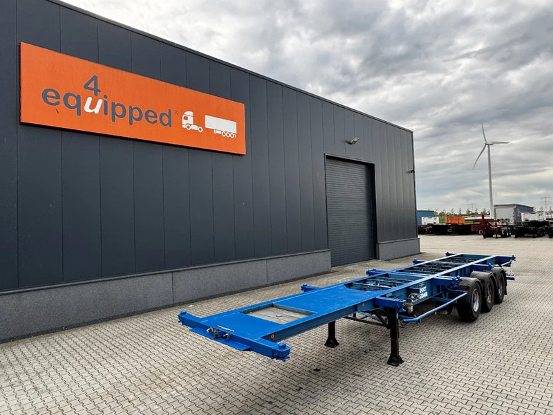 Groenewegen 40FT-chassis / liftaxle / drumbrakes / NL-Chassis - Semiremorcă transport containere/ Swap body: Foto 1 Groenewegen 40FT-chassis / liftaxle / drumbrakes / NL-Chassis - Semiremorcă transport containere/ Swap body: Foto 1