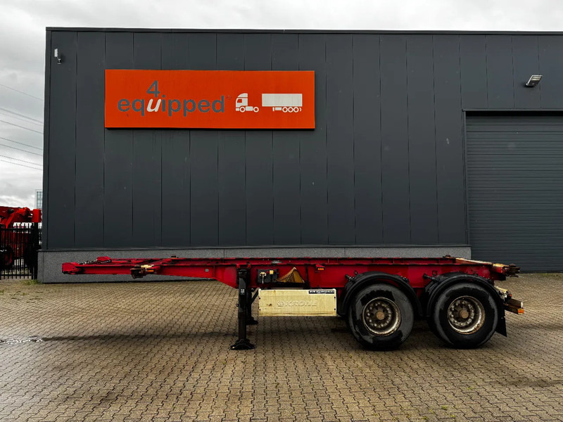Krone 2-assig 20FT chassis, BPW + trommel, luchtvering, leeggewicht: 3.180kg - Semiremorcă transport containere/ Swap body: Foto 3 Krone 2-assig 20FT chassis, BPW + trommel, luchtvering, leeggewicht: 3.180kg - Semiremorcă transport containere/ Swap body: Foto 3