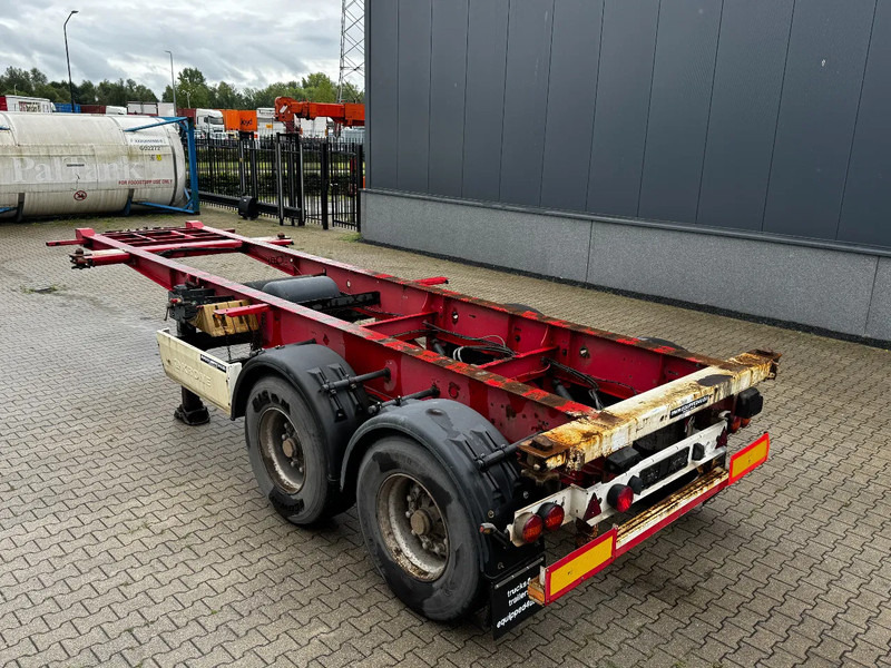 Krone 2-assig 20FT chassis, BPW + trommel, luchtvering, leeggewicht: 3.180kg - Semiremorcă transport containere/ Swap body: Foto 4 Krone 2-assig 20FT chassis, BPW + trommel, luchtvering, leeggewicht: 3.180kg - Semiremorcă transport containere/ Swap body: Foto 4