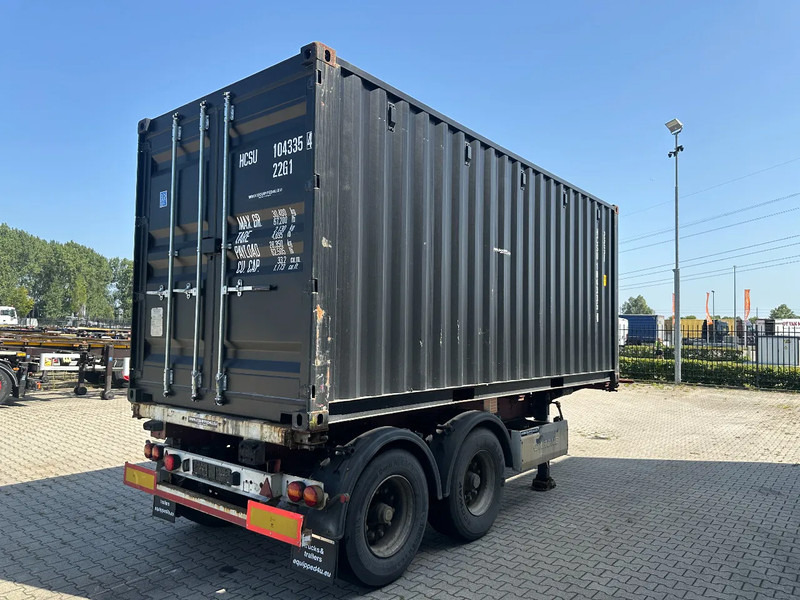 Krone 2-axle 20FT chassis + 20FT DV 8'6" container ONE-WAY - Semiremorcă transport containere/ Swap body: Foto 4 Krone 2-axle 20FT chassis + 20FT DV 8'6" container ONE-WAY - Semiremorcă transport containere/ Swap body: Foto 4