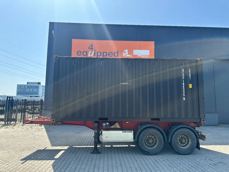 Krone 2-axle 20FT chassis + 20FT DV 8'6" container ONE-WAY - Semiremorcă transport containere/ Swap body: Foto 2 Krone 2-axle 20FT chassis + 20FT DV 8'6" container ONE-WAY - Semiremorcă transport containere/ Swap body: Foto 2