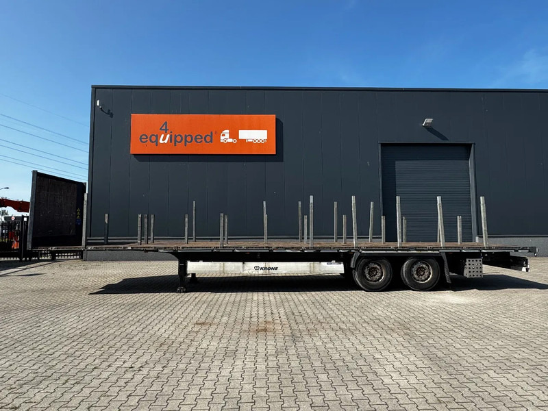 Krone originele platte oplegger met rongpotten + rongen, liftas, schijfremmen, NL-oplegger - Semiremorcă platformă: Foto 2 Krone originele platte oplegger met rongpotten + rongen, liftas, schijfremmen, NL-oplegger - Semiremorcă platformă: Foto 2