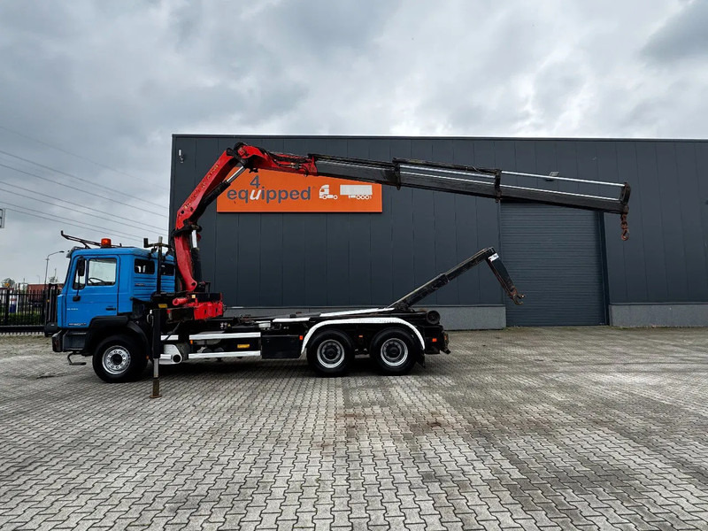 MAN FE 410A, 6x4, EURO 2, Palfinger PK17000 Crane + VDL HOOK, full spring, manual gearbox, MOT 9/2025 - Camion cu cârlig, Camion cu macara: Foto 3 MAN FE 410A, 6x4, EURO 2, Palfinger PK17000 Crane + VDL HOOK, full spring, manual gearbox, MOT 9/2025 - Camion cu cârlig, Camion cu macara: Foto 3