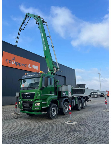 MAN TGS 37.460 8x4, Putzmeister 36-4.160 m3/hr, ERGONIC, very clean hopper, 1 driver machine, full history av., 564 working hrs only - Autopompă de beton: Foto 1 MAN TGS 37.460 8x4, Putzmeister 36-4.160 m3/hr, ERGONIC, very clean hopper, 1 driver machine, full history av., 564 working hrs only - Autopompă de beton: Foto 1