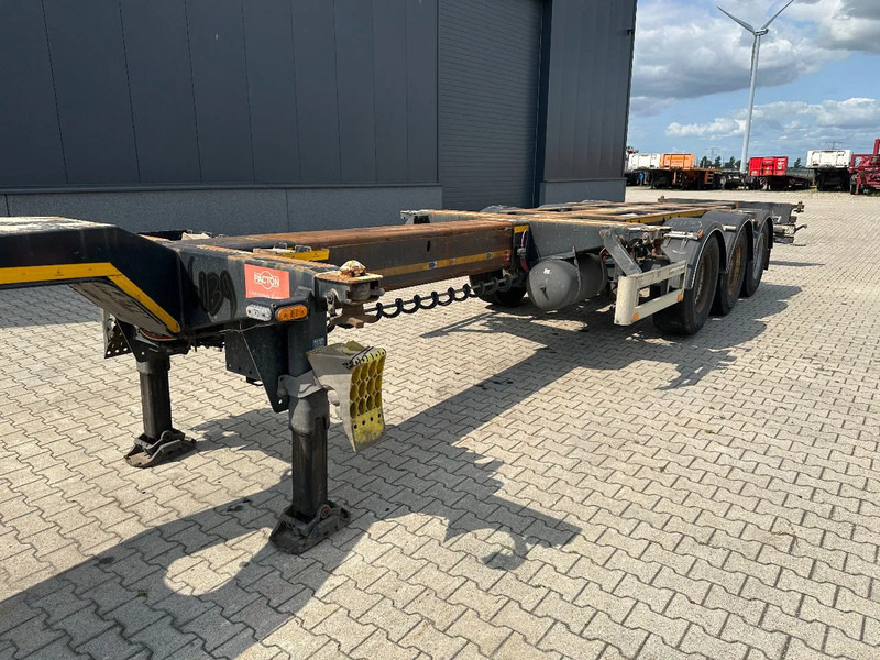 Semiremorcă transport containere/ Swap body Pacton FLEX XL 45FT HC multi (2x extendable), liftaxle, SAF + DRUM, NL-chassis: Foto 17