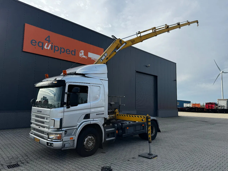 Scania P114-340 + HIAB 19-5 crane + remote / Euro-3 / 3 pedals / NL-truck / APK: 012-2025 - Camion cu macara: Foto 2 Scania P114-340 + HIAB 19-5 crane + remote / Euro-3 / 3 pedals / NL-truck / APK: 012-2025 - Camion cu macara: Foto 2