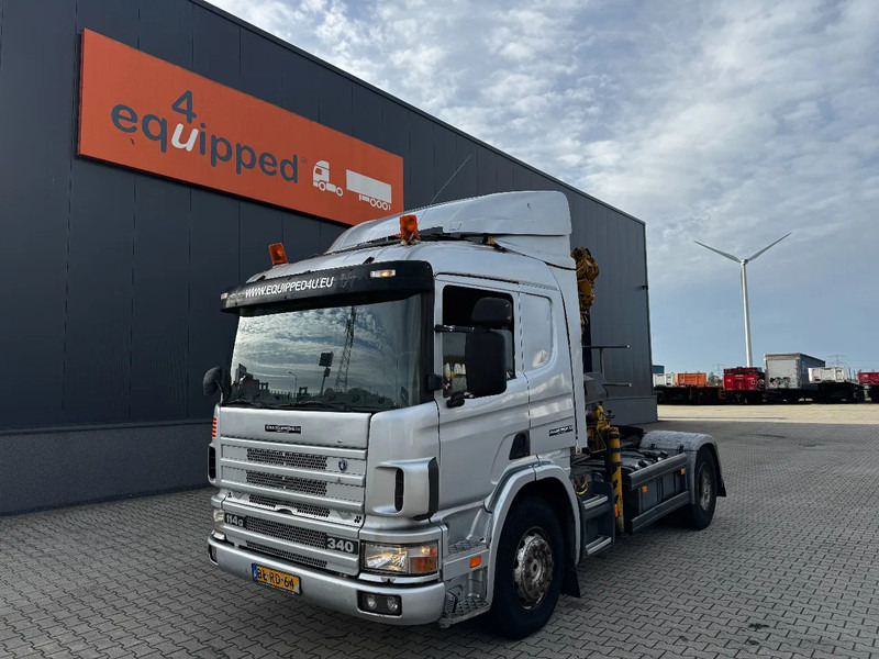 Scania P114-340 + HIAB 19-5 crane + remote / Euro-3 / 3 pedals / NL-truck / APK: 12-2025 - Camion cu macara: Foto 4 Scania P114-340 + HIAB 19-5 crane + remote / Euro-3 / 3 pedals / NL-truck / APK: 12-2025 - Camion cu macara: Foto 4